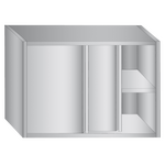 Prismafood Wandhängeschrank 0,6m - mit Flügeltür 0,65m hoch STD