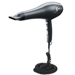 Aliseo Hotel Haartrockner CARBONIC 1900, Ausführung: mit EU-Stecker, Wandhalterung: Ohne Wandhalterung