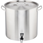 Kartoffelkochkessel STANDARD mit Deckel und Ablasshahn, Ø 400 mm, 50,3 L