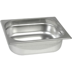 Stalgast Edelstahl Gastronormbehälter Serie BASIC, GN 1/2 (65mm)