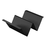 Snackwelle mit Griff, zwei Fächer, schwarz