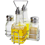 Menage, 4-tlg. mit Ständer