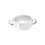 Suppen-Obertasse, klein, reinweißes Hotelporzellan, Serie Isabell, Stalgast, 270 ml