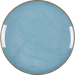 Teller flach, Serie Hotel, türkis, braun gesprenkelt, Ø 280 mm, 12 Stück