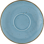 Untertasse, Serie Aida, türkis, braun gesprenkelt, Ø 160 mm, 12 Stück