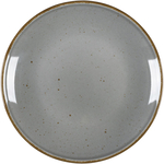 Teller flach, Serie Hotel, grau, braun gesprenkelt, Ø 210 mm, 12 Stück