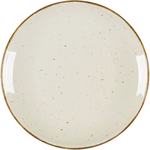 Teller flach, Serie Hotel, cremefarben, braun gesprenkelt, Ø 210 mm, 12 Stück