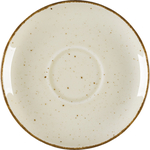 Untertasse, Serie Aida, cremefarben, braun gesprenkelt, Ø 145 mm, 12 Stück