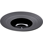 Suppenteller, reliefierter Rand, Serie Gourmet Kontrast, schwarz, D. 305 mm