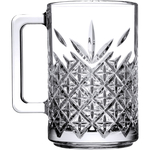 Bierglas/Henkelbecher aus Glas, Serie Timeless, 310 ml, 2 Stück