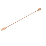 Japanischer Barlöffel mit Gabel, Edelstahl, kupferfarben, L. 400 mm