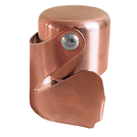 Sektflaschenverschluss, 2er Set, Edelstahl, kupferfarben