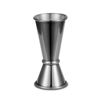 Jigger, Japanischer Stil, doppelseitig, Edelstahl, schwarz, 25/50 ml