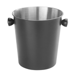 Wein-/Sektkühler, 4 Liter, Edelstahl, schwarz beschichtet