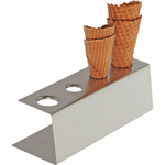 Eiswaffelhalter für vier Waffeln, Edelstahl, 9,5 x 27 x 9 cm (BxTxH)