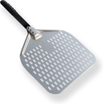 Pizzaschaufel, perforiert 300x350 mm, L. 660 mm