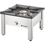 Stalgast Gas-Hockerkocher Top Power 14kW, mit Edelstahl Topfauflage, G20, 567x607x394 mm (BxTxH)