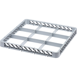 Stalgast Aufsatzrand für Spülkorb 500x500 mm, 9 Fächer