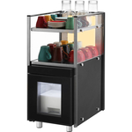 Milchkühlschrank mit Tassenwärmer, 2 beheizbare Ebenen, 310x430x640 mm (BxTxH), 0,17 kW