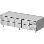 Unterbaukühltisch mit acht Schubladen GN 1/1, 2000x700x600 mm (BxTxH)
