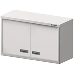 Stalgast Edelstahl Hängeschrank ECO mit zwei Flügeltüren, 1200x400x600 mm, Selbstmontage