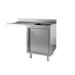 Vaiotec Topline Spülcenter / 1 Becken rechts mit Flügeltür, 1400 x 700 mm