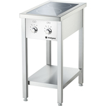 Stalgast Edelstahl Induktionsherd Serie 700 ND, 2 Kochstellen (2x3,5)