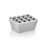 Was Germany Windaschenbecher, 9,5 x 7,5 x 4,5 cm, verchromt, Zinkguss