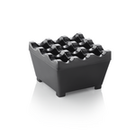 Was Germany Windaschenbecher, 7,5 x 7,5 x 4,5 cm, schwarz verchromt, Zinkguss