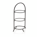 Was Germany Etagere, 3-stufig, 46,5 x 28 cm, schwarz pulverbeschichtet, Stahl