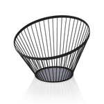 Was Germany Buffetkorb, Ø 30 cm, Höhe 20,5 cm, schwarz pulverbeschichtet, Metall