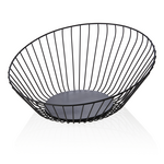 Was Germany Buffetkorb, Ø 33 cm, Höhe 13,5 cm, schwarz pulverbeschichtet, Metall