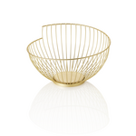 Was Germany Korb, Ø 28 cm, Höhe 16,5 cm, gold pulverbeschichtet, Metall