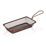 Was Germany Servier- und Frittierkorb, 22 x 12,5 x 4 cm, kupferfarben, Chromnickelstahl