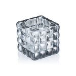 Yuyu Cube Smoke Grey, 8 x 8 x 8 cm, Glas
