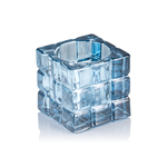 Yuyu Cube Steel Blue, 6,5 x 6,5 x 6,5 cm, Glas