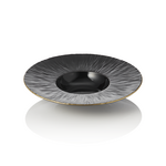 Maya Pastateller Set KURO, Ø 24 cm, 110 ml schwarz, Set á 3 Stück, Porzellan