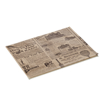 Was Germany Burgerpapier Times Brown Set WRAP & GO, 25 x 20 cm, Set á 1000 Stück, Fettpapier