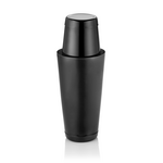 Was Germany Shaker Tin Tin, 0,4/0,75 ltr., Ø 8,5/9,5 cm, schwarz, Chromnickelstahl, PVD Beschichtung