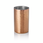 Was Germany Flaschenkühler, Ø 12 cm, Höhe 19 cm, gehämmert, titanium gold, doppelwandig, Chromnickelstahl, PVD Beschichtung