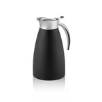 Was Germany Isolierkanne, 0,6 ltr., Ø 10,5 cm, Höhe 19,5 cm, schwarz, Chromnickelstahl 18/8