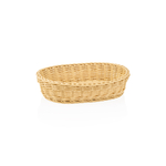 Weaver Pro Korb Tischkörbe, 32 x 23 x 7 cm, oval, hellbeige, Polypropylen