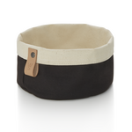 Was Germany Brottasche FLIP COTTON, Ø 17 cm, Höhe 11 cm, schwarz/cream, Canvas