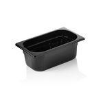 Was Germany GN Behälter GN 96 BLACK 1/4-100 mm, schwarz, Polycarbonat