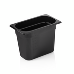 Was Germany GN Behälter GN 96 BLACK 1/4-200 mm, schwarz, Polycarbonat
