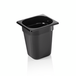 Was Germany GN Behälter GN 96 BLACK 1/6-200 mm, schwarz, Polycarbonat