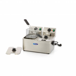 Maxima Gastro Fritteuse - 2 x 4 l - 2 Körbe - Bis zu 2 kg Pommes Frites