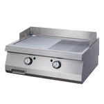 Maxima Gastro Heavy Duty Grillplatte - Halb Gerillt - Doppeleinheit - 70 cm Tief - Elektrisch