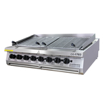 Maxima Gastro Premium Holzkohlengrill - 8 Zonen - Dreifache Einheit - 90 cm Tief - Gas