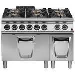 Prismafood Gasherd 6 Brenner mit Elektrobackofen